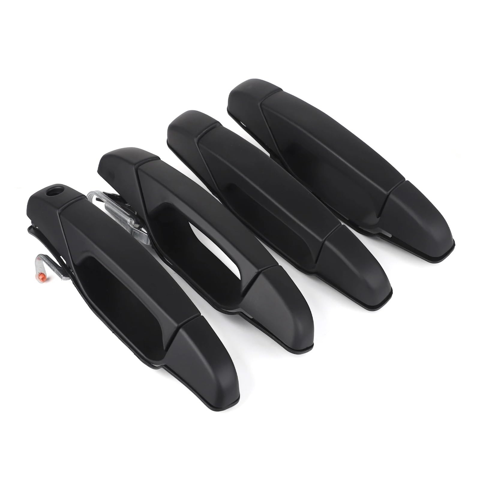 HILLAR Door Outer Handle for Cadillac for Escalade for EXT for ESV 2007-2014 Front Rear Left Right Door Handles Set 22738722 22738721(Black)