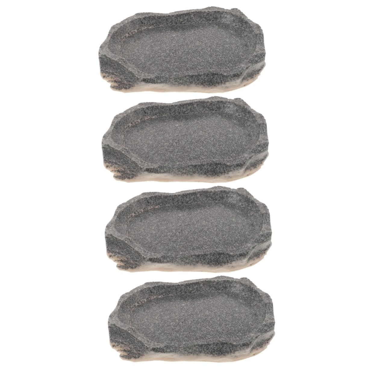 INOOMP 4piezas Tazón De para Reptiles Plato Reutilizable Simulación para Alimentación De Pequeñas para y Animales