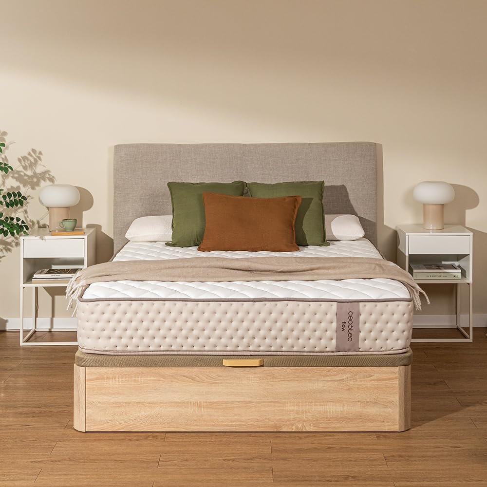 Cecotec Materasso Memory Singolo e Molle Insacchettate Flow 6790 Hybrid 90x190.Multistrato, Altezza 26cm, Durezza, Indipendenza Letti, Traspirante, Ergonomico, Doppio Lato, Anallergico Antiacaro
