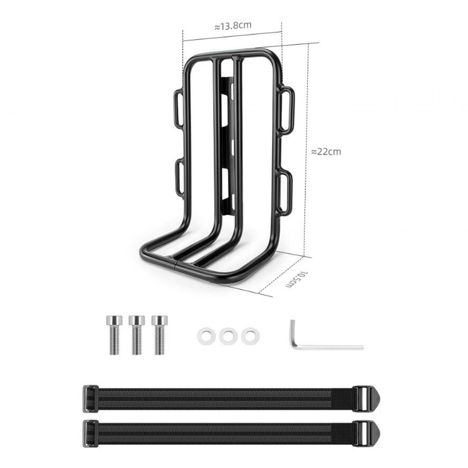 kowaku Cargo Pannier Bike Front Carrier Rack Bag Holder Bicycle Front Rack Luggage Shelf for Road Bike Outdoor Accessories Touring