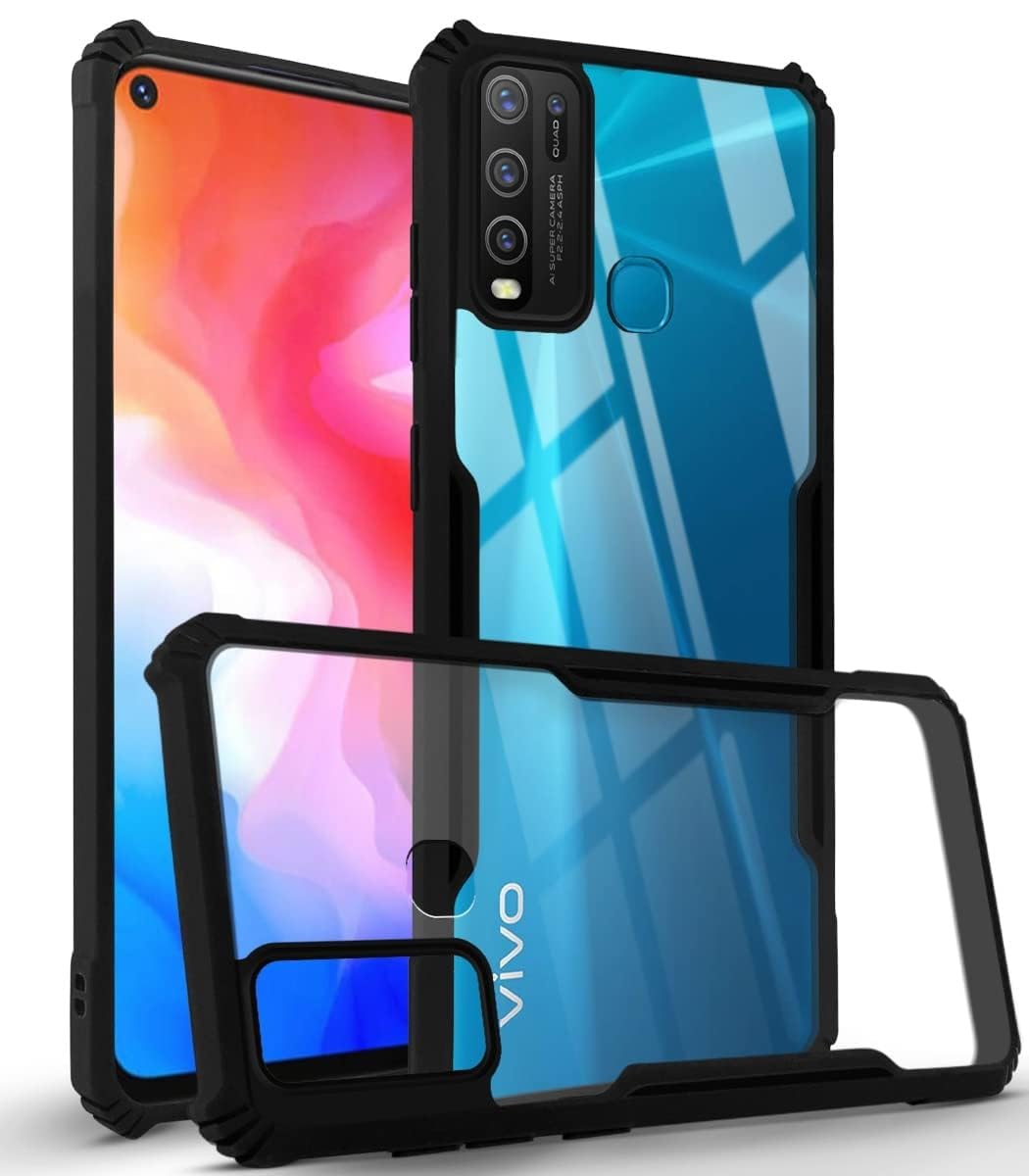 FancyArt TPU Transparent Cases Cover with Vivo Y30/Y50 Mobile Case Acrylic Crystal Clear 360 Degree Camera Protection Phone Back Cover with Vivo Y30/Y50 (Eagle Black) (B0DFVDQBLV) Amazon Price History, Amazon Price Tracker