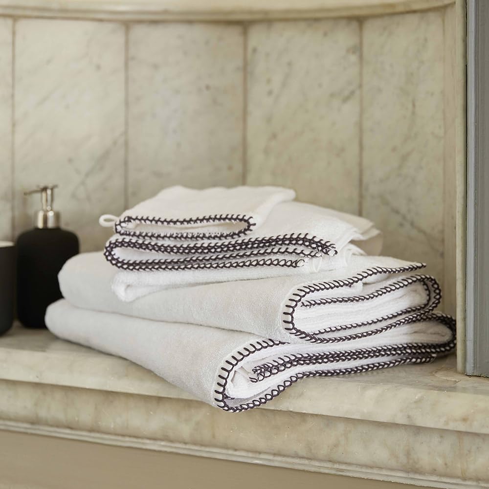 Toison d'Or Hand Towel, Cotton, White, 50X100