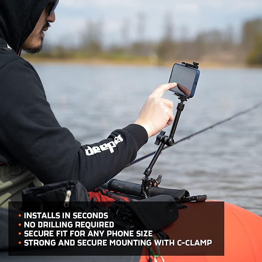 Deeper Soporte para teléfono inteligente para Barco y Kayak