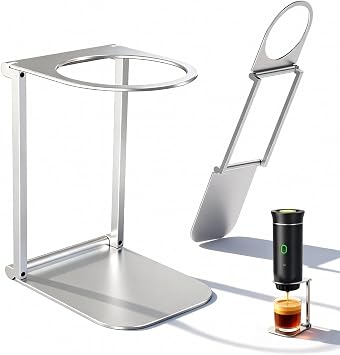 YUDAWN Universal Coffee Stand, Espresso Machine Stand Travel Coffee Maker Stand Foldable Coffee Drip Holder With Base for Home Office Travel
