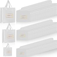 Vista 10 de Teling 200 piezas de bolsas de plástico de agradecimiento al por mayor, bolsas de mercancía para bodas y negocios, 9 x 12 pulg, 12 x 15 pulg, 15 x