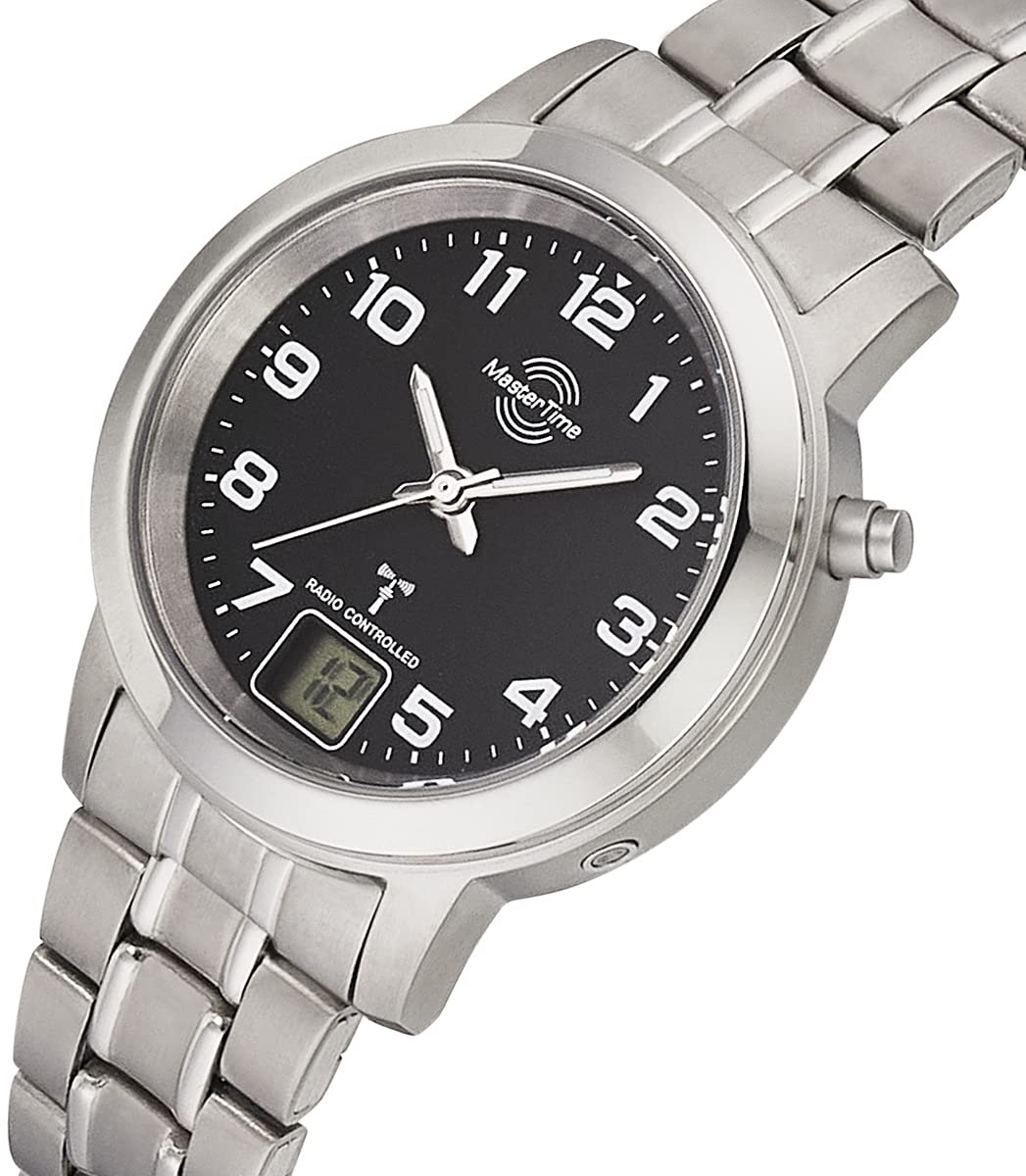Master Time Funk Quarz Damen Uhr Analog-Digital mit Titan Armband MTLT-10758-22M