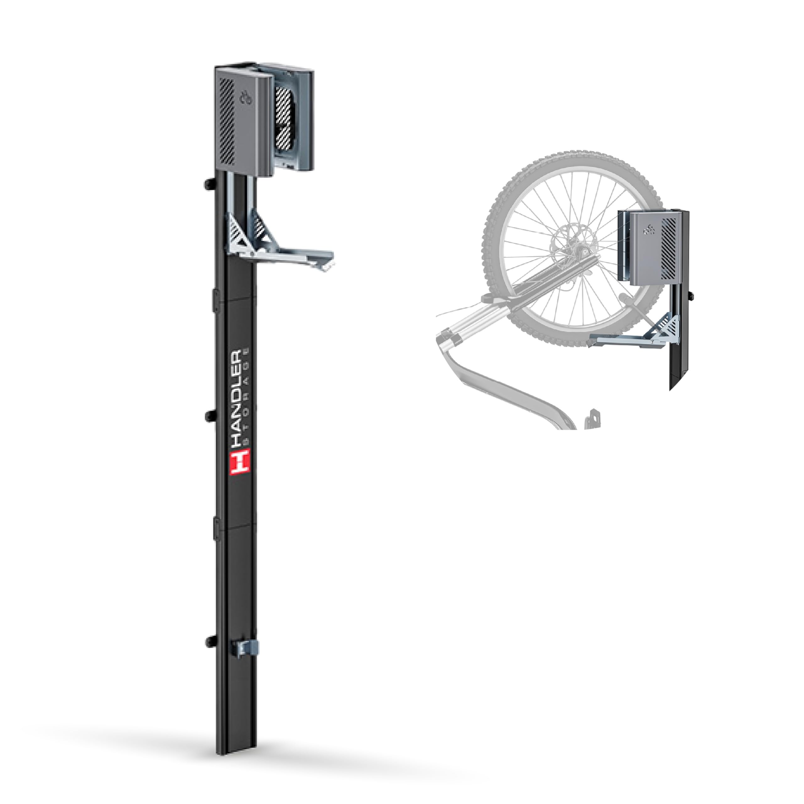 Handler Storage Fahrradlift | vertikale Fahrradwandhalterung | bis 32 kg