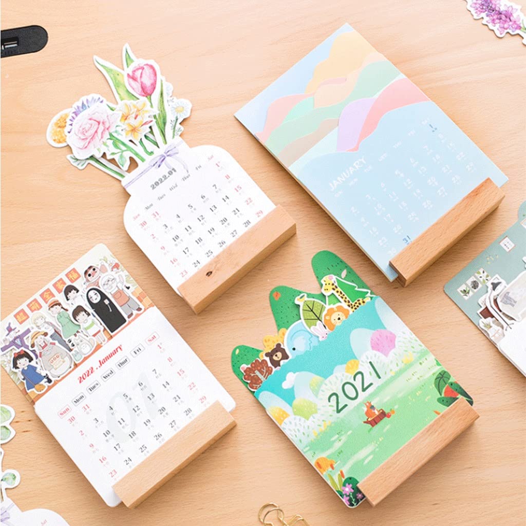 Amazon.co.jp: 2022年の卓上カレンダー かわいい芸術的な卓上