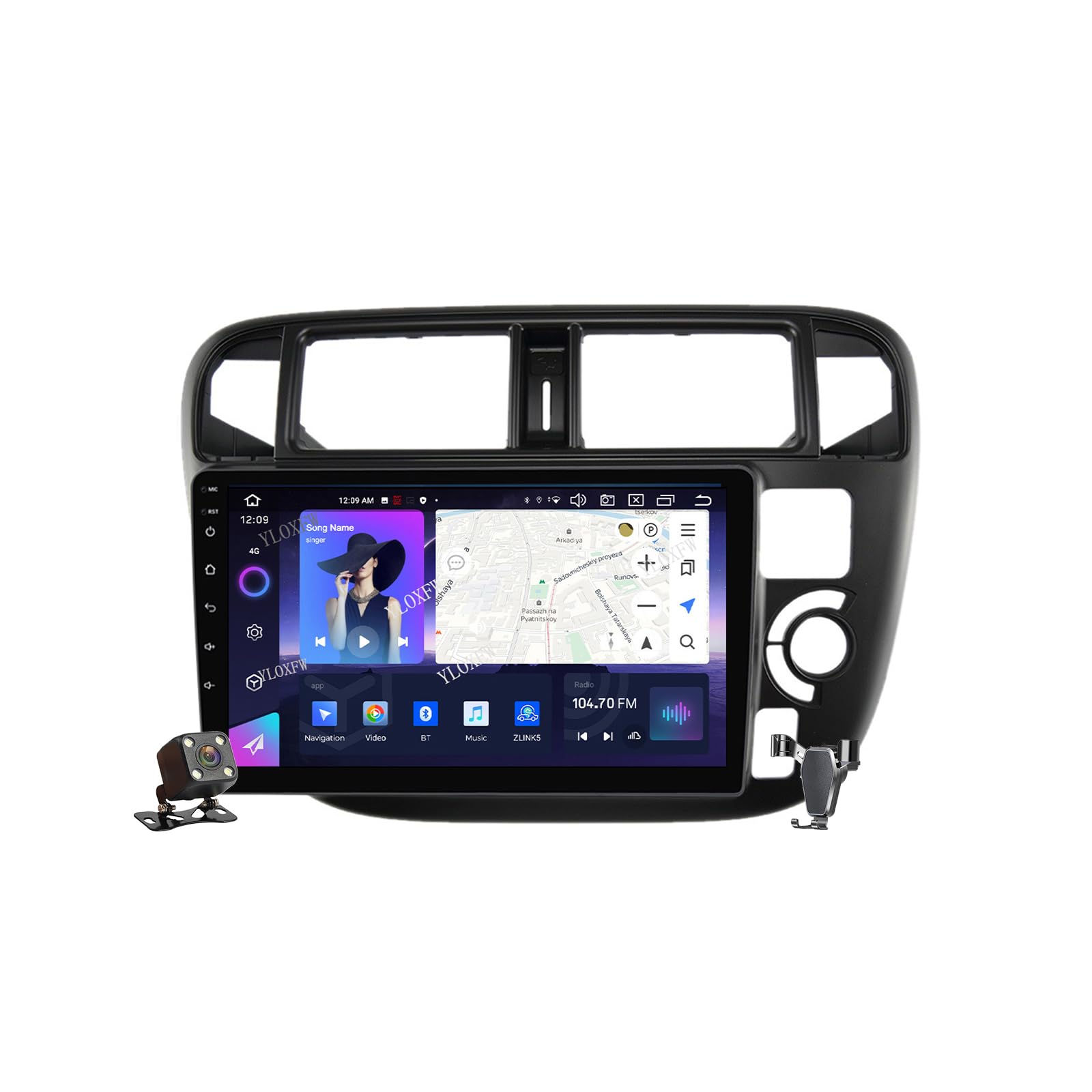 Amazon | YLOXFW Android 13.0ラジオ2 Din車載ステレオある4G 5G WiFi