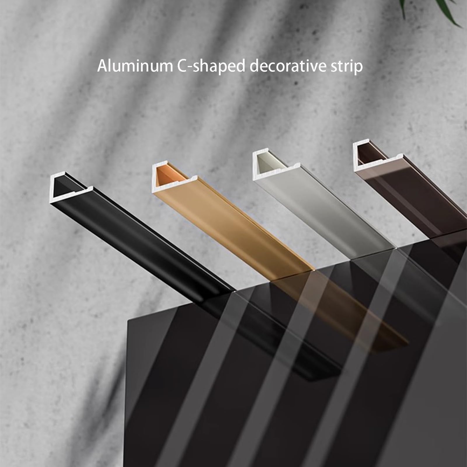Matowe srebrne anodowane aluminium C-S profil krawędziowy wykończenia - 90 cm (3 sztuki) do renowacji wnętrz, 4,5 mm x 0,9 m, trwały ochraniacz na nos, idealny do projektów remontowych