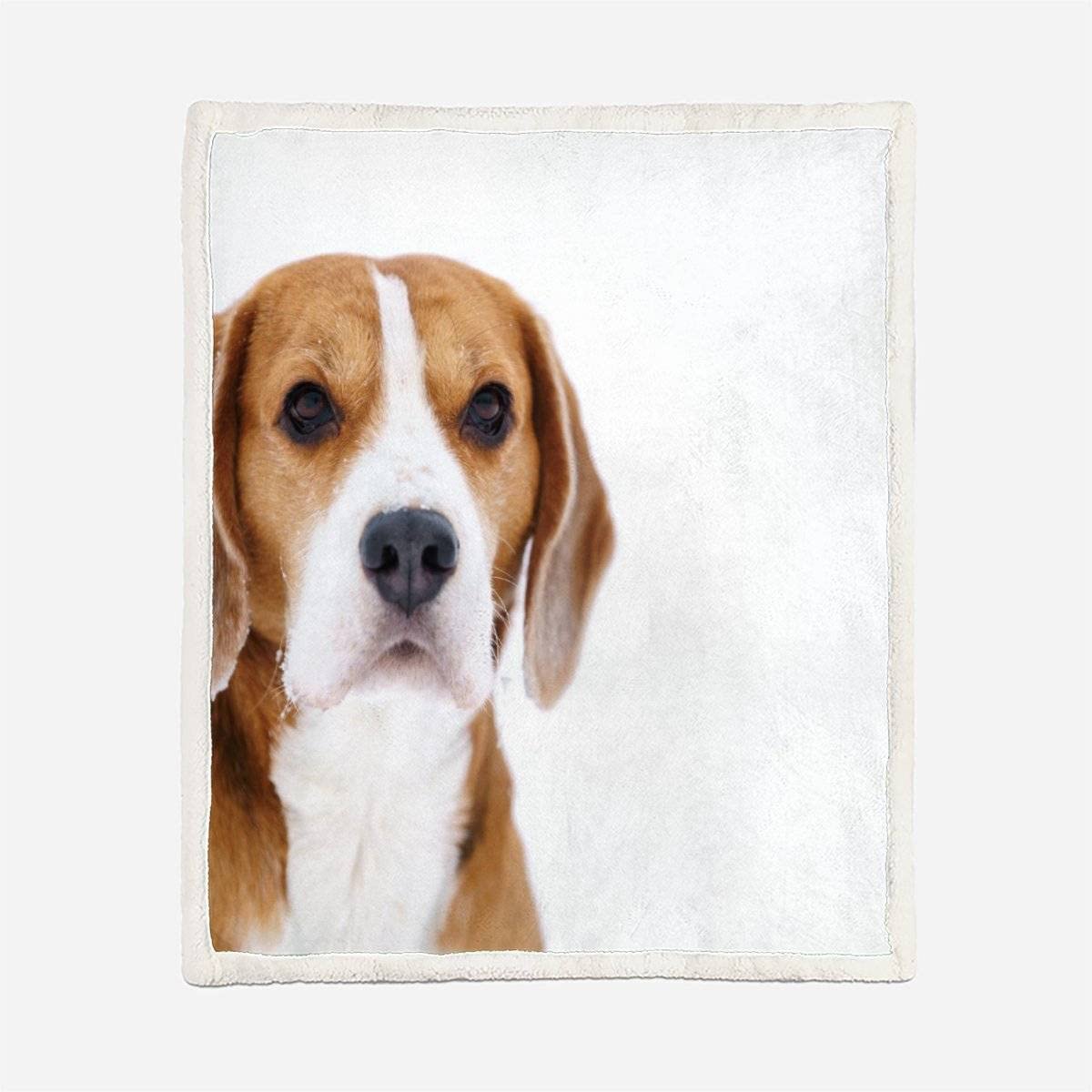Plaid Couverture Polaire Chien 3D Chien De Compagnie Douce Chaude Microfibre ete Hiver Couverture en Flanelle 150x200 pour Jeté de Canapé, Dessus de lit pour Enfant Fille Garcon
