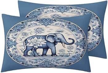 Amazon.com: Elephant Pillowcase King Size Set of 2 - Mandala