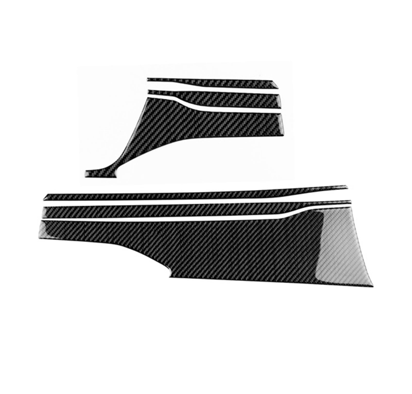 Car Trim Interior for Subaru for WRX/for WRX for STI 2022 2023 Dashboard Decor Panel Interior Trim RHD LHD Accessories Interior Mouldings(RHD Black)