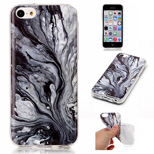 iPhone 5C Clear Case,iPhone 5C TPU Case,Ultra Thin Transparent Clear Flexible Silicone Cover for iPhone 5C,Case for iPhone 5C,Funny Cool 3D Marble Printed Drawing Pattern Protective Back Cover Case for Apple iPhone 5C