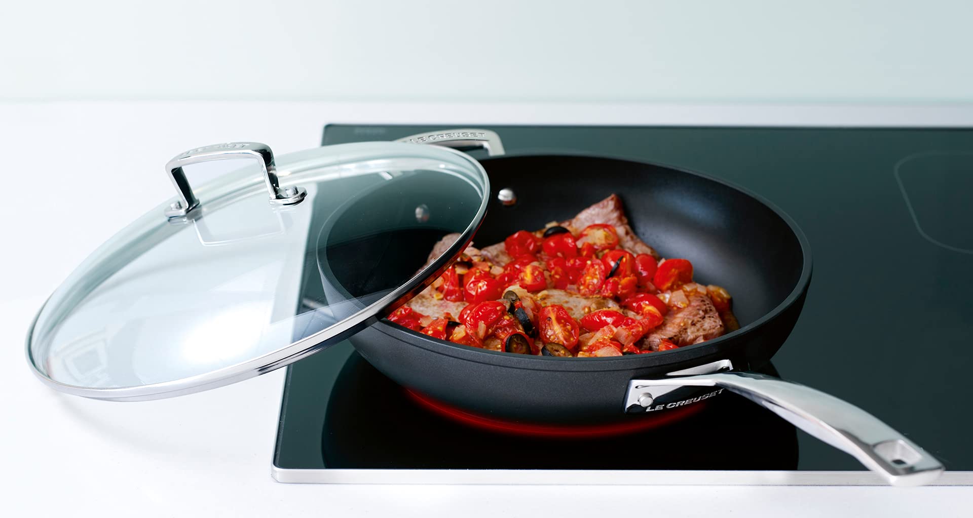Le Creuset Tapa de cristal, 26 cm, plateado y transparente, 96200826000000