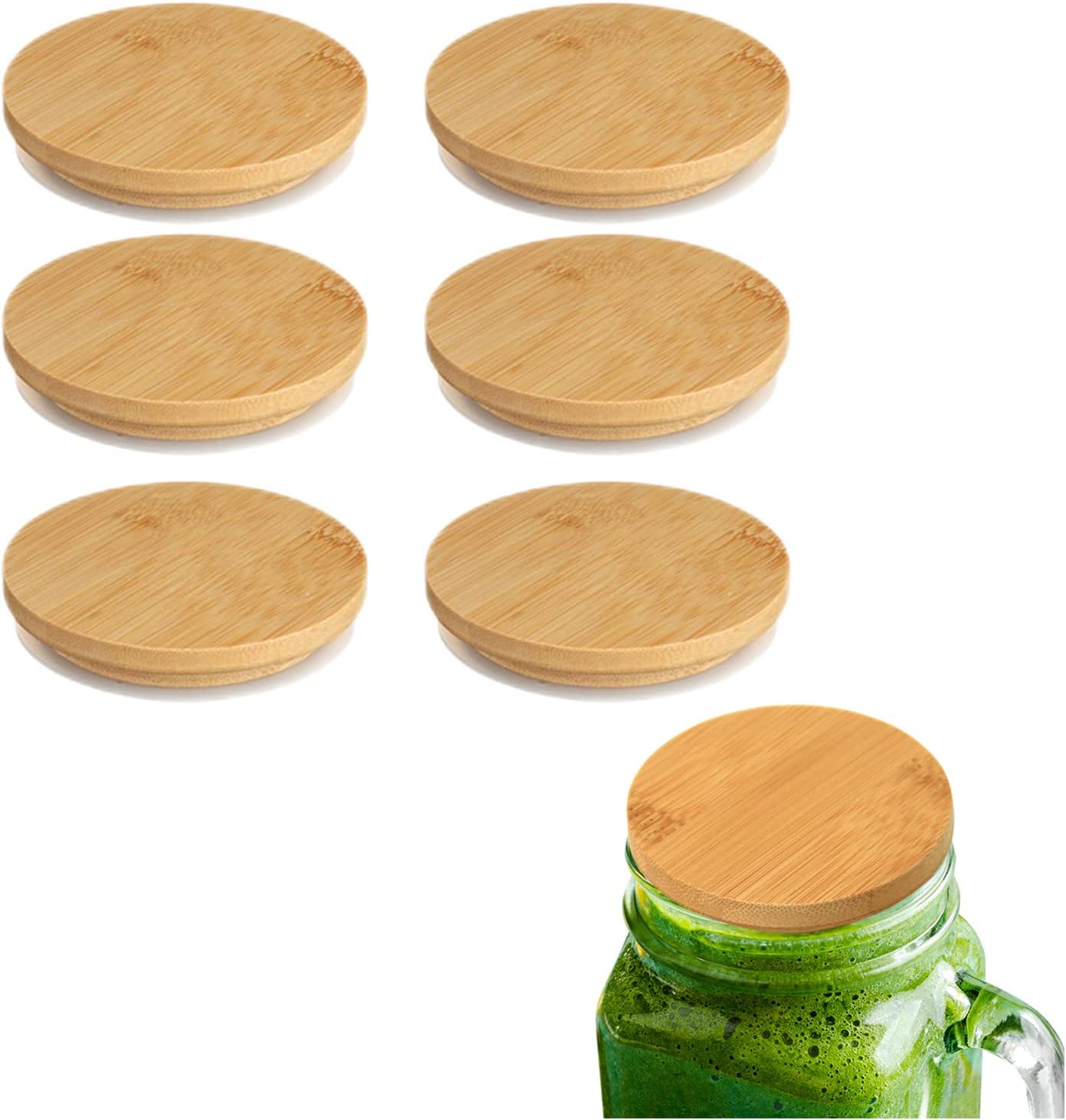 QHTTDER Oui Yogurt Jar Lids,oui yogurt jar lids set,6 Pack