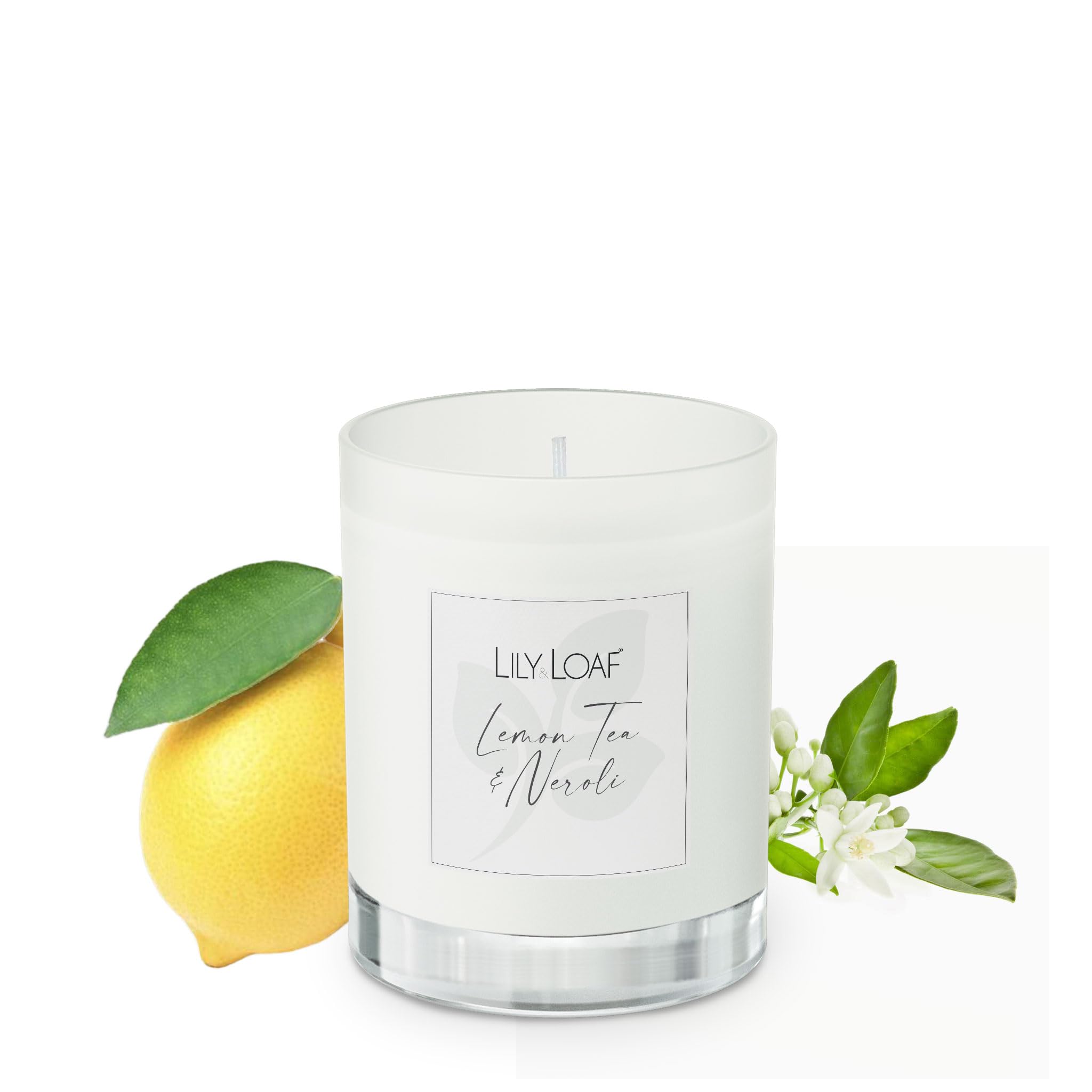 Lemon Tea & Neroli Soy Wax Candle | Luxury Home Fragrance Gift