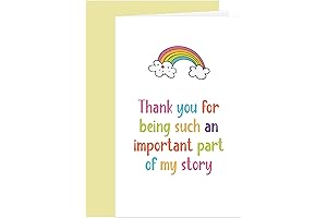 Teacher Thank You Card, Rainbow Teaching Assistant Appreciation Card to Express Gratitude