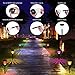 SMY Lighting Solar Outdoor Path Lights, Color Changing Waterproof IP65 Auto On/Off Solar Landscape Pathway LED Lights for Back Yard and Walkway Decorative