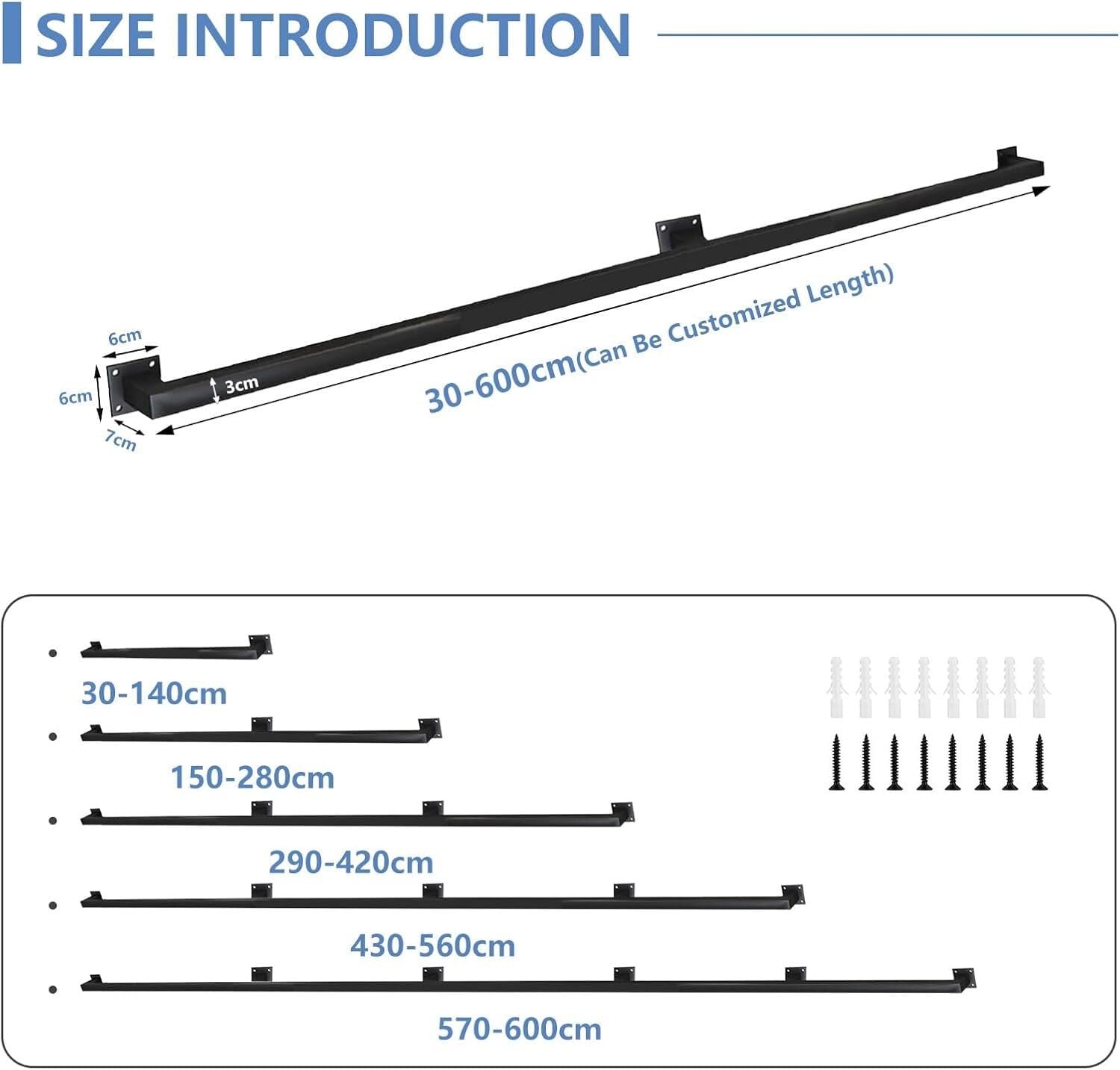 X&Z-XAOY Barandilla De Escalera Moderna Negra Barra De Agarre para Exteriores Barandilla De Escalera Metal Barandilla Balaustrada Pie Barandilla Soporte Varilla Asidero De Seguridad(100cm)