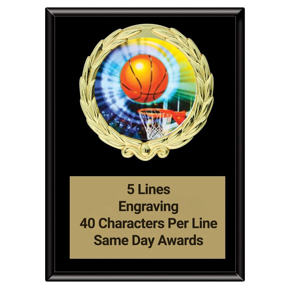 Same Day Awards Magic Basketball Plaque 5