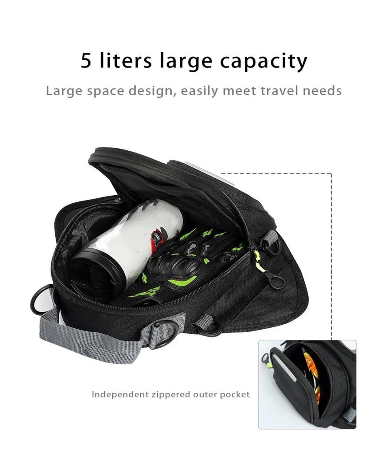 Sacoche Moto Sac De Réservoir pour Africa Twin CRF 1100 1000 L Moto Sacoche De Réservoir Multifonction