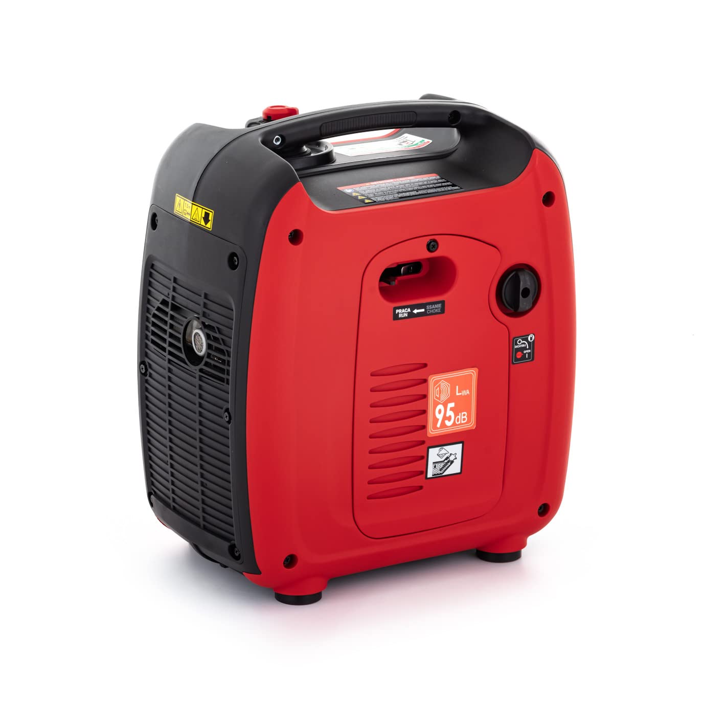 Generador a Gasolina 1,1 kW/230V – Ligero y Portátil con Tecnología Inverter para Dispositivos Sensibles – 3,5 horas – Ideal para Camping, Supervivencia, Trabajos al Aire Libre y Emergencias