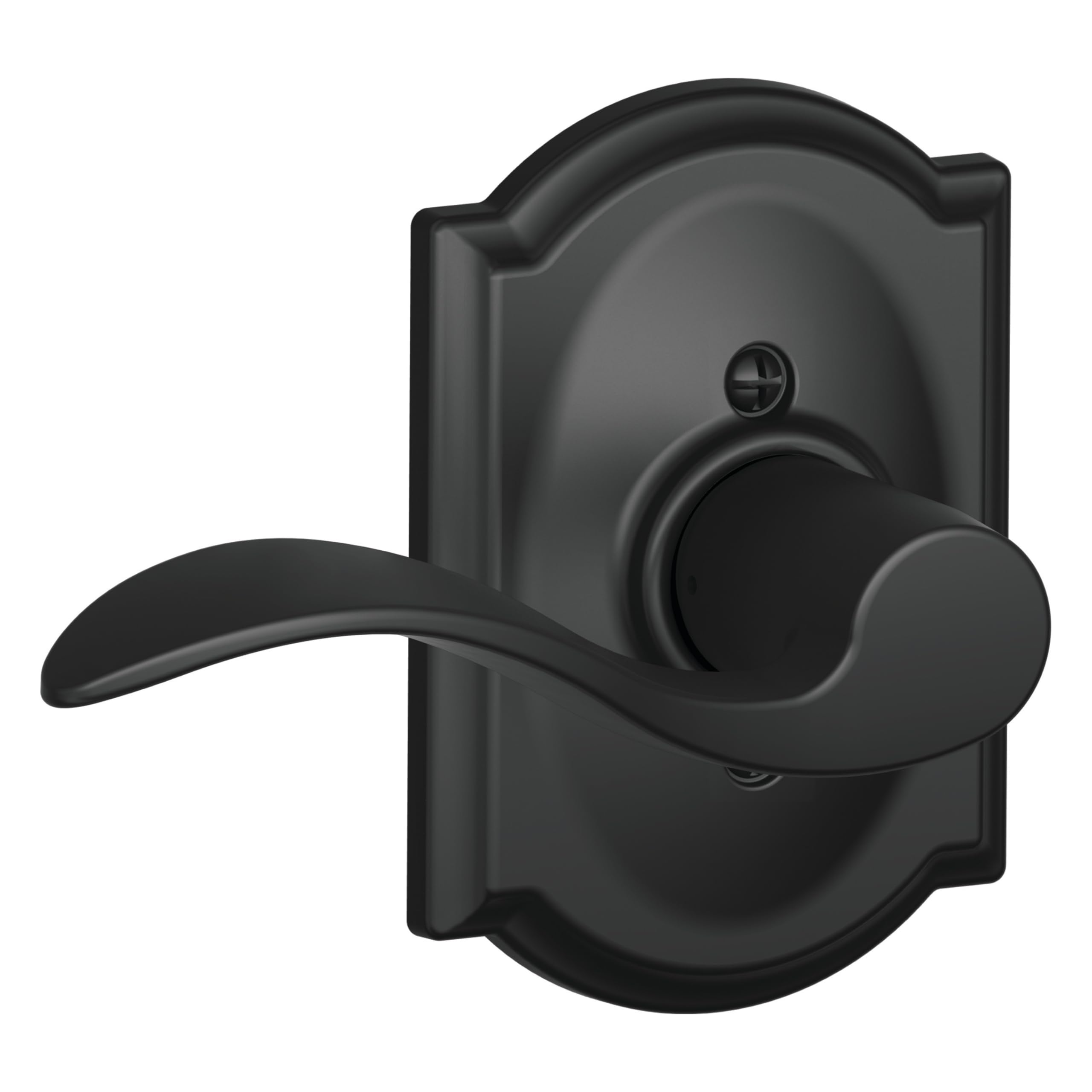 SCHLAGE Accent Non-Turning Dummy Door Handle, Left Handed, Matte Black