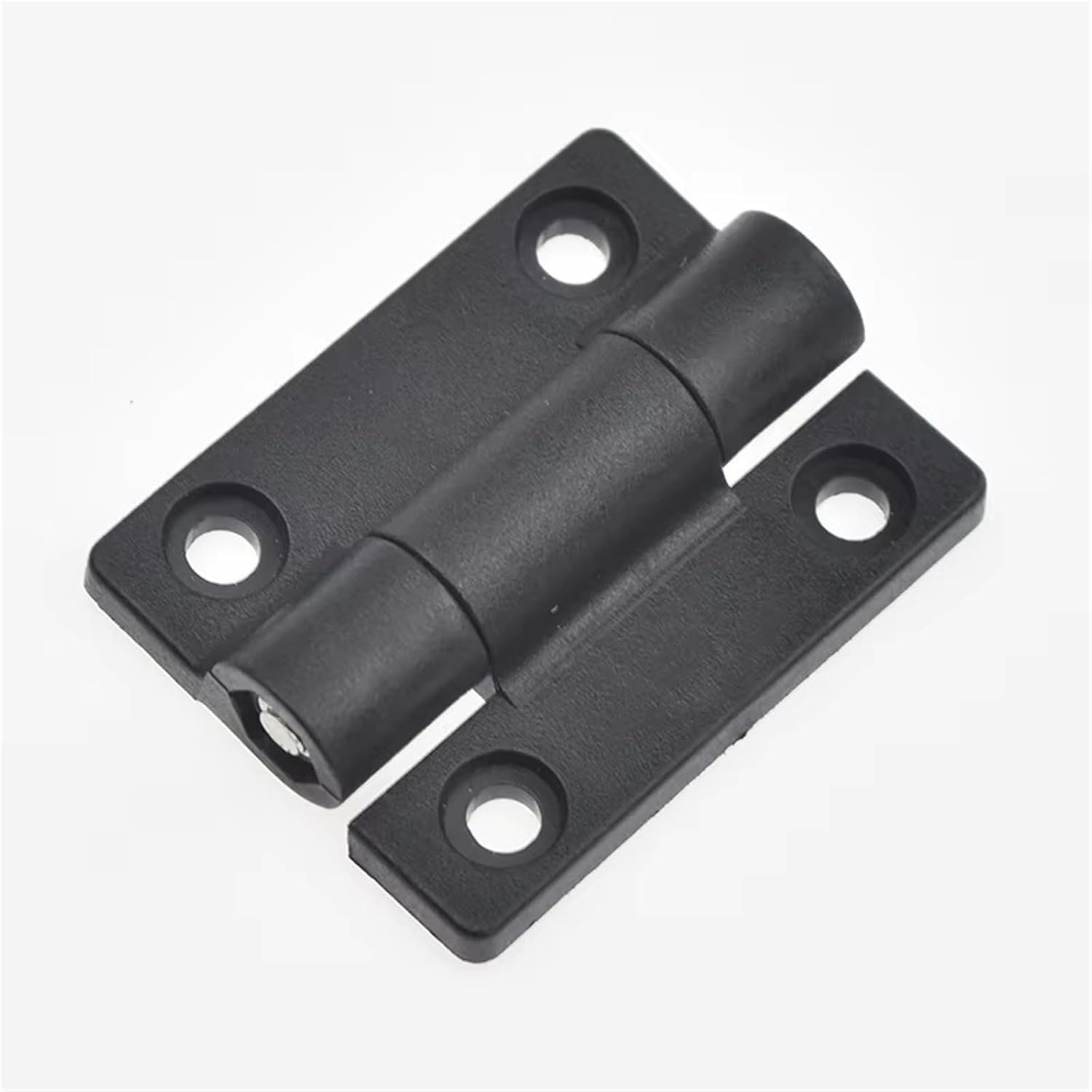 2pcs Adjustable Torque Hinge, Black Plastic Friction Positioning Door Hinge for Cabinet Closet Cupboard Showcase Door, 26 x 22 x 6 mm(36X28X9mm)