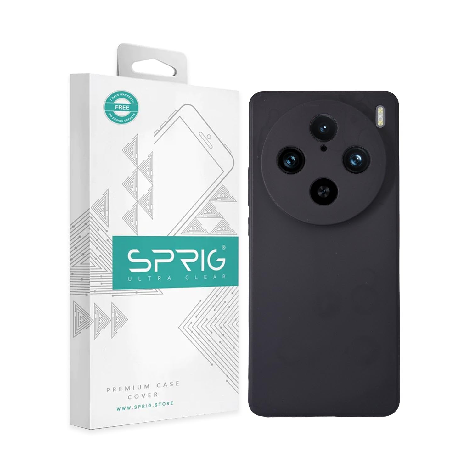 SPRIG Compatible with Vivo X100 Pro Phone TPU Premium Back Cover Drop Tested Shock Proof Mobile Case for Men, Women, Boys and Girls with Camera Protection (Black) (B0D5MH4Z1Q) Amazon Price History, Amazon Price Tracker