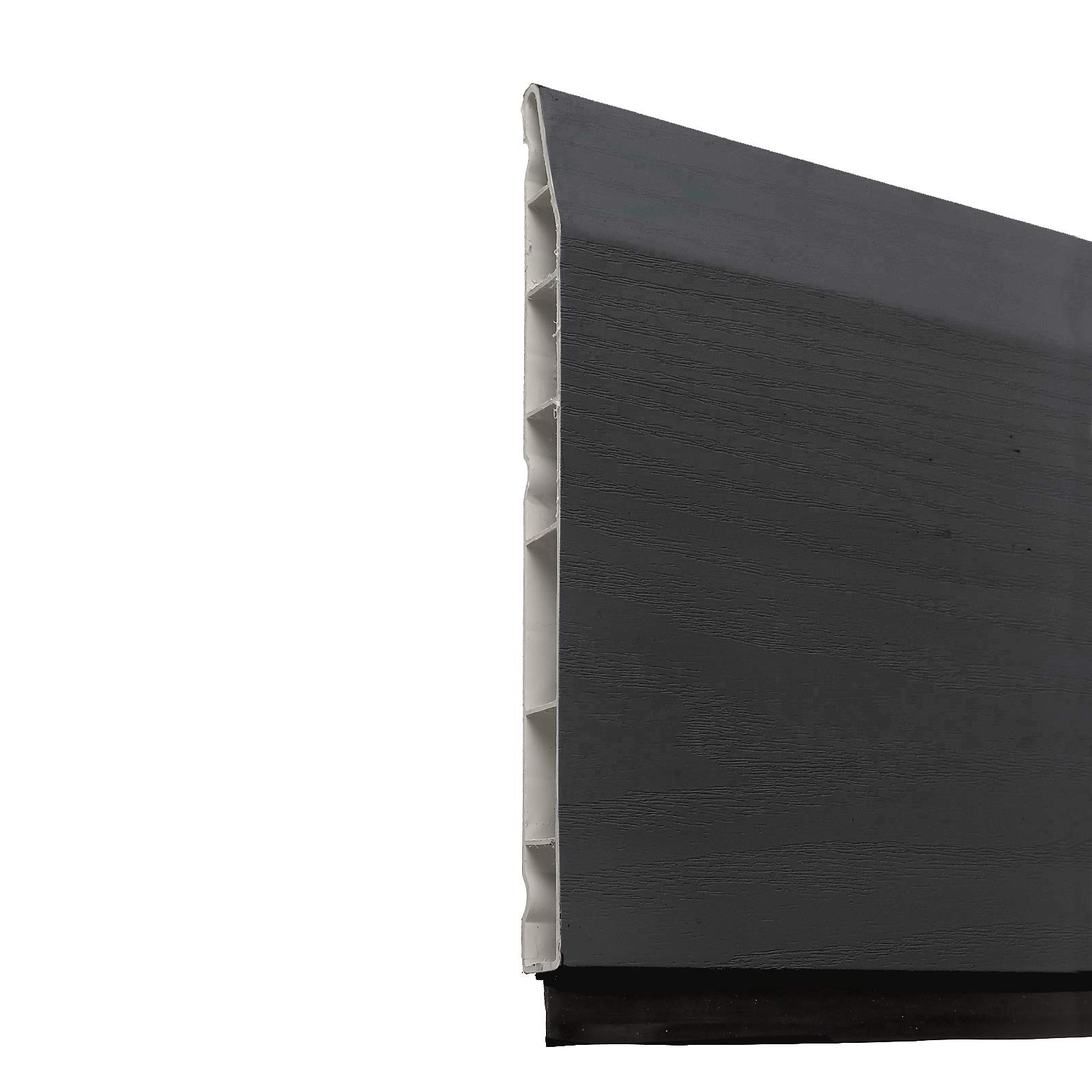 Truly Pvc Supplies Grey 150Mm Roomline Chamfered Skirting Board (5M)