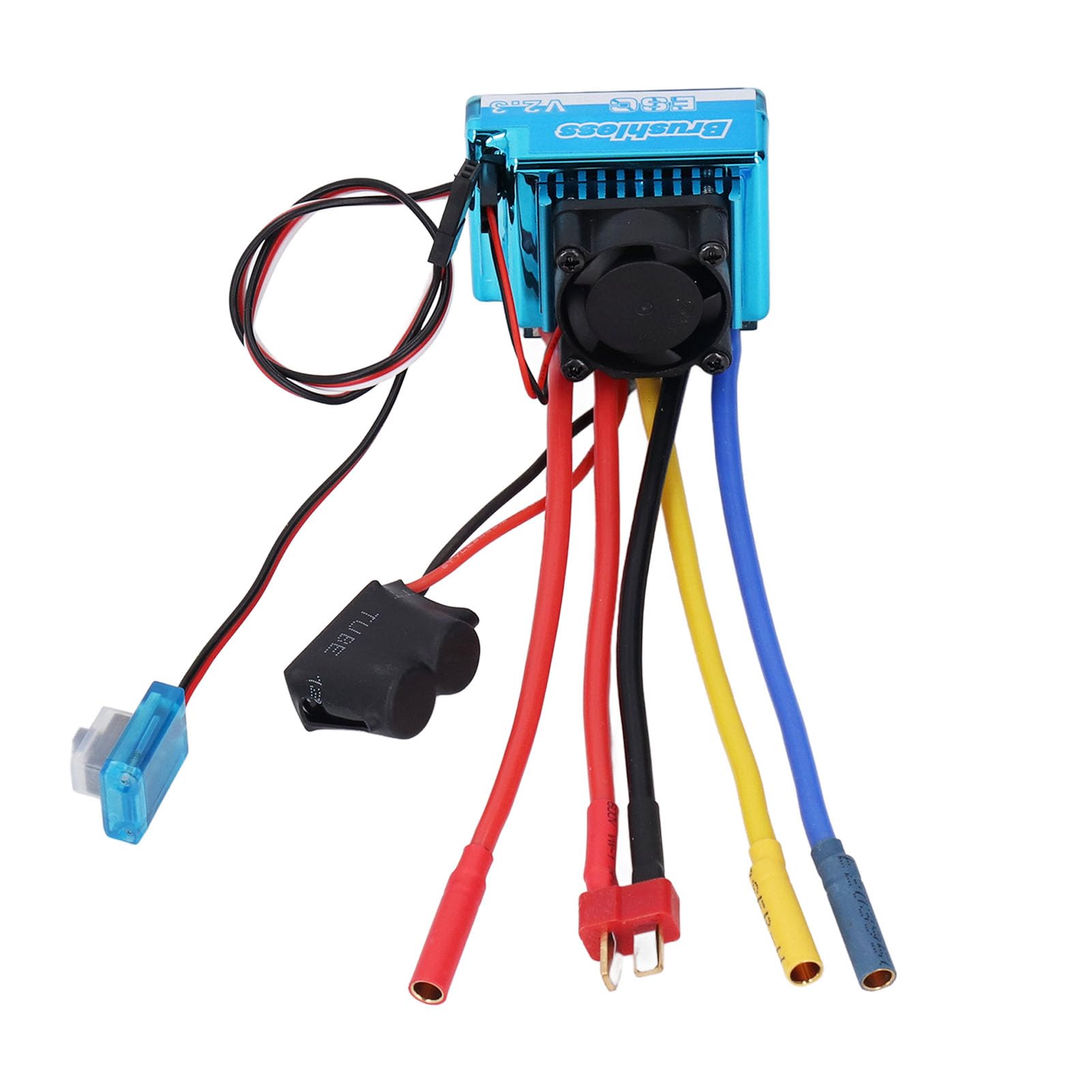 Fockety RC Brushless ESC, 60A for 1/10 RC Model Car Boat 2‑3s Lipo Bec
