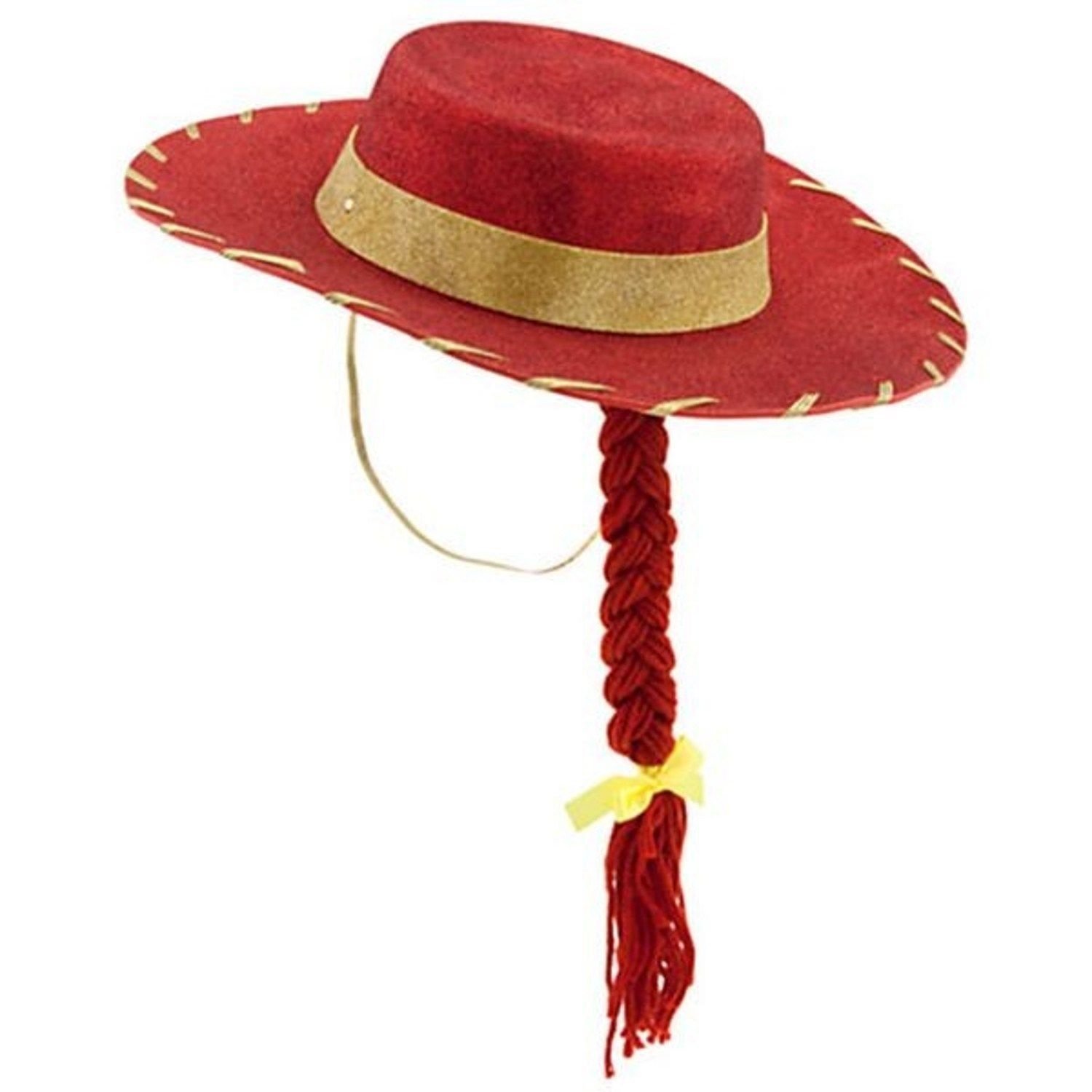 Red Sparkle Cowboy Hat with Braid 