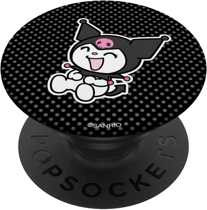 Kuromi Happy Laughing Polka Dot PopSockets PopWallet for MagSafe