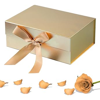 Gift Box 22 x 16 x 8.5 cm Gift Box with Lid Gift Box with Magnetic Closure and Gift Ribbon for Weddings, Birthdays, Anniversa