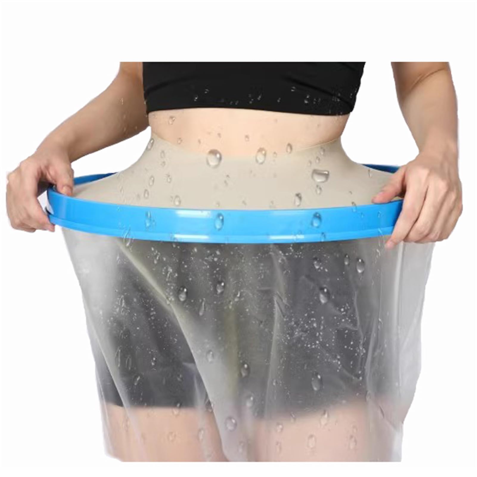 Zeetan Coperture Ingessate Riutilizzabili per Doccia, Copertura Impermeabile per Glutei A 360° per Guarnizione A Tenuta Stagna Protezione per Doccia in Ghisa per Addome Coscia Ferito,S