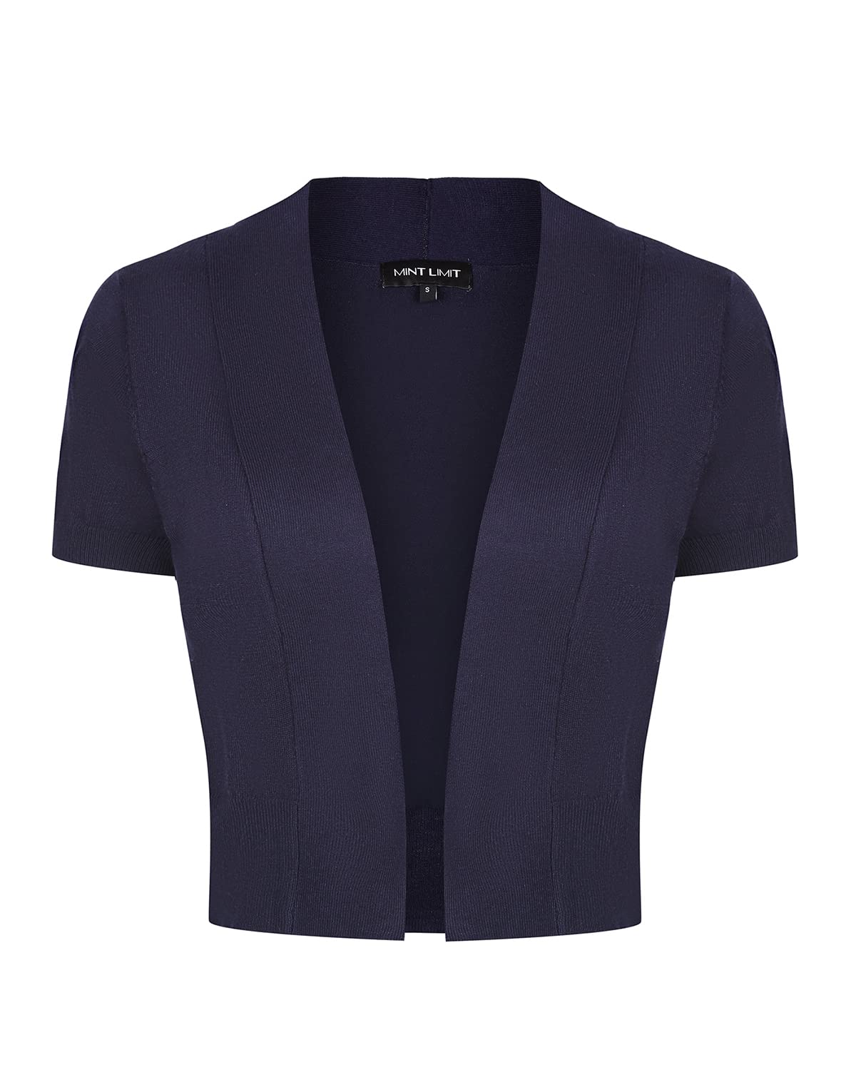 MINTLIMIT Women Shrug Bolero Open Front 3/4 Sleeve Cropped Cardigan Sweater