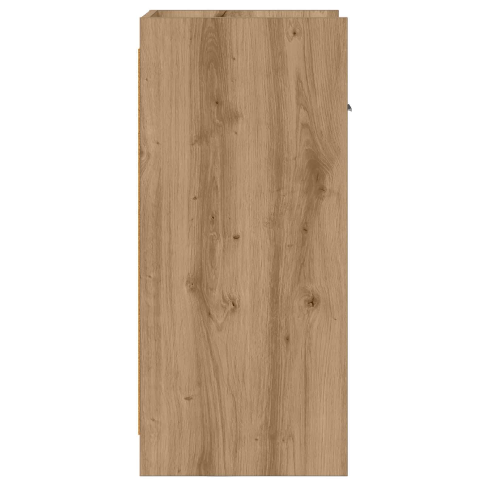 Générique Anrichte aus Holz, 40 x 36 x 80 cm | Regale und Schubladen, Griffe aus Metall, Aufbewahrung für Esszimmer, Wohnzimmer, Flur