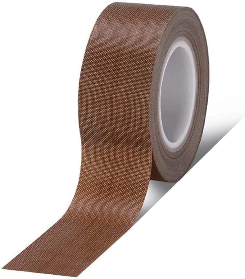 High Adhesive Tape, Teflon Tape High Temp Tape Sealing Machine Heat-Resistant High Temperature Tape Teflon Fire Insulation 300 Degrees Electric High Temperature,0.13-60mm Wide x10m Long