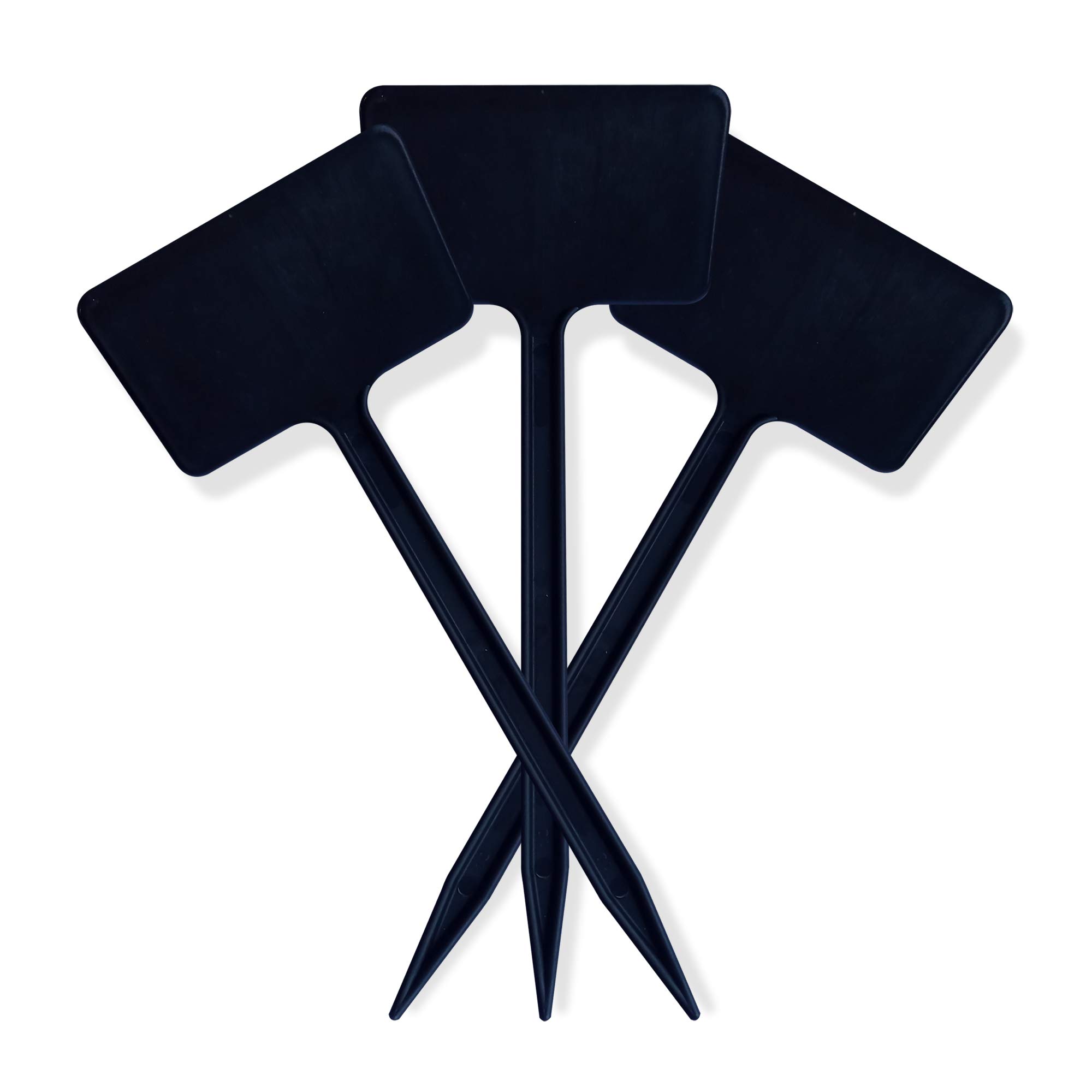 Elixir Gardens Plastic Black Angle Head Plant Labels | Available in Quantities of 10, 20, 30, 40, 50, 100, 200, 300, 500, 1000 | Flower Labelling | 6"/15cm x 200