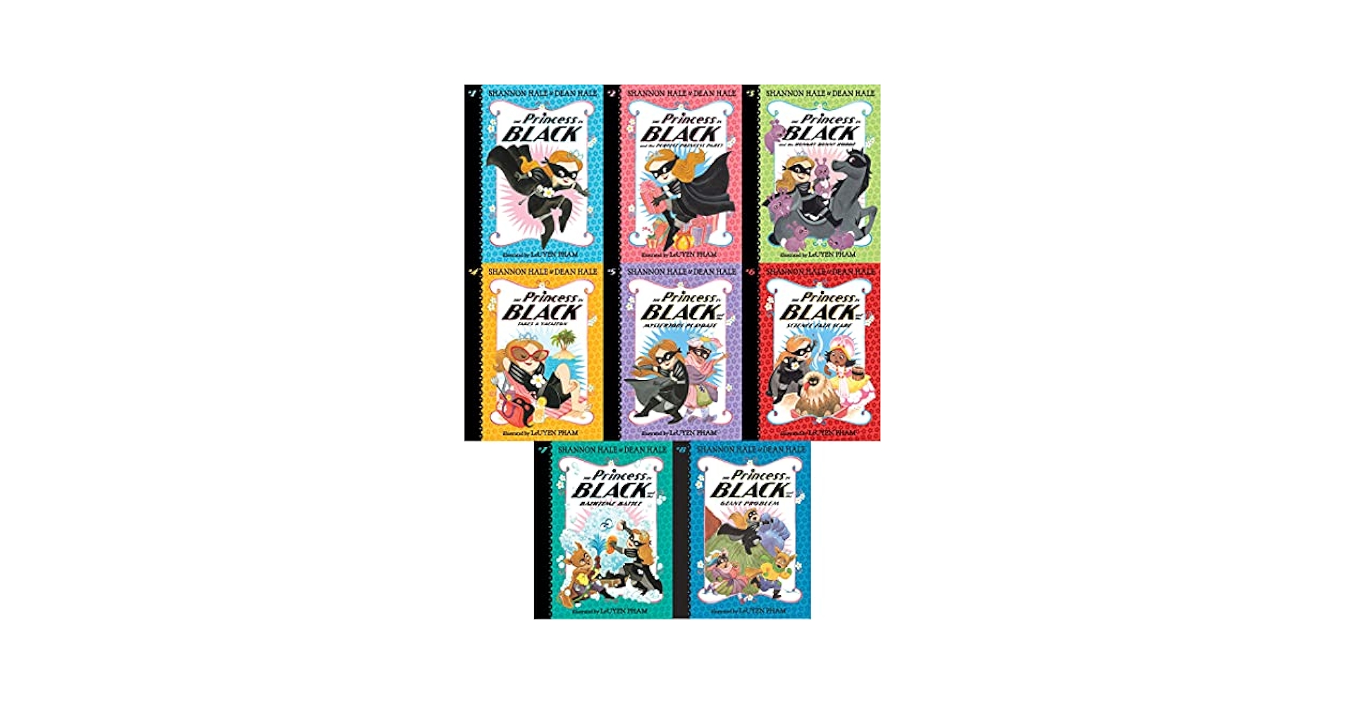 [新品。海外購入]9冊セット The Princess in black The Princess in Black Series 7 Books Set: Shannon Hale, Dean