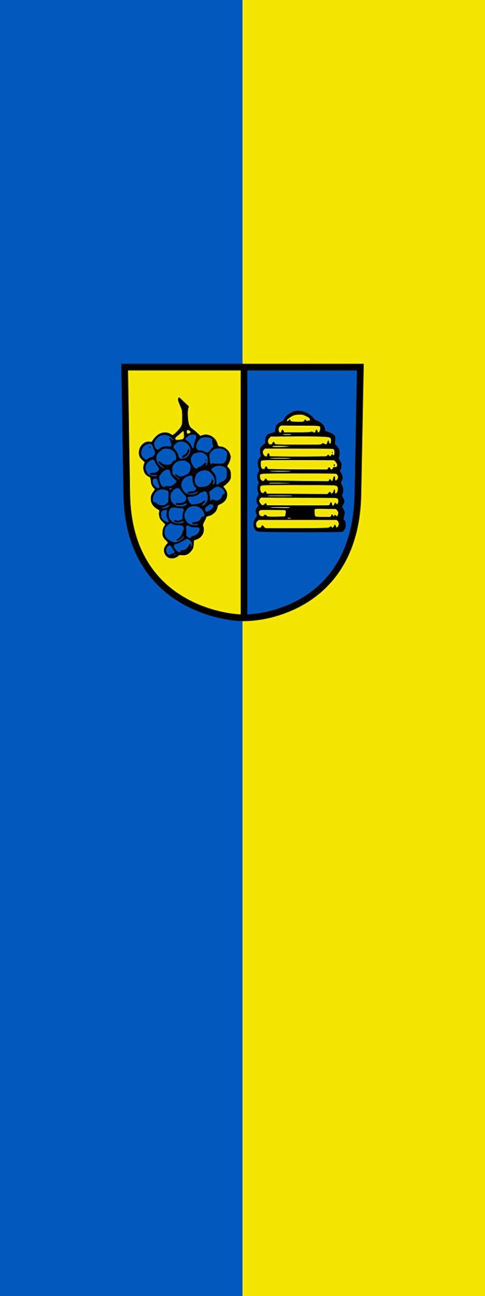 Drapeau Korb de prestige format portrait 6m² finitions soignées 400x150cm