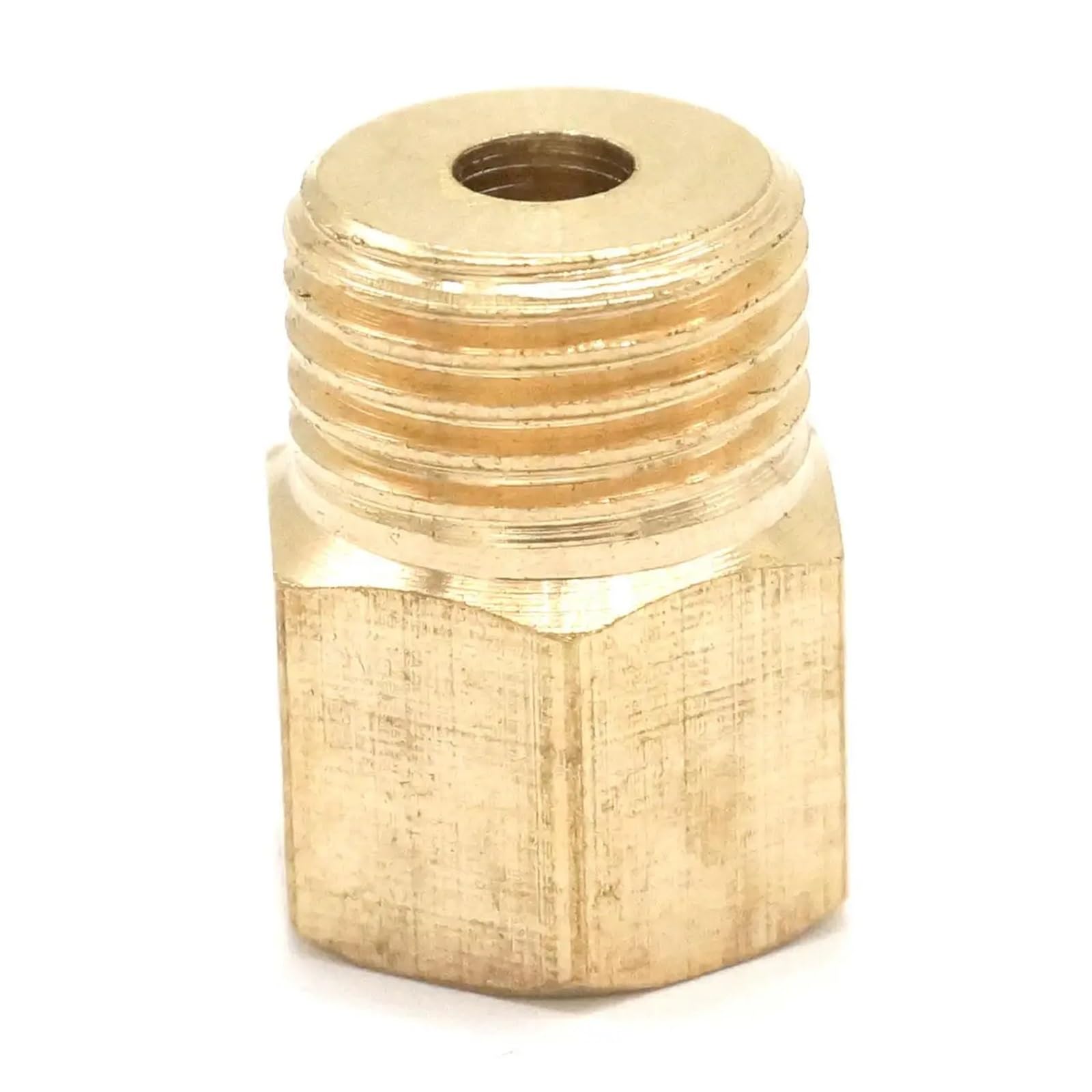 BIANMTSW 2pc Brass Reducer Hex Head M10x1mm Female to 1/4" BSP Male Thread Reducing Bush Fitting