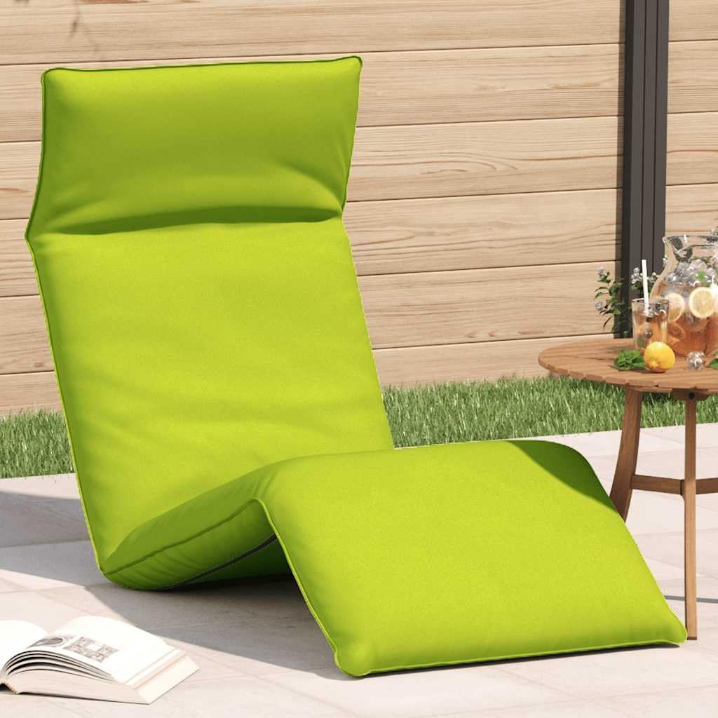 Hothingwell Leżak składany jasnozielony 175 x 54 x 8,5 cm Tkanina Oxford | Trwała konstrukcja metalowa, 5 pozycji nachylenia, wodoodporna, składana, do ogrodu na plażę