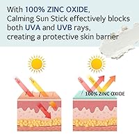 Vista 5 de MAKEP:REM [make p:rem] Defensa UV. Barra solar calmante SPF 50 protector solar físico de óxido de zinc no nano para cara Protección UVA/UVB