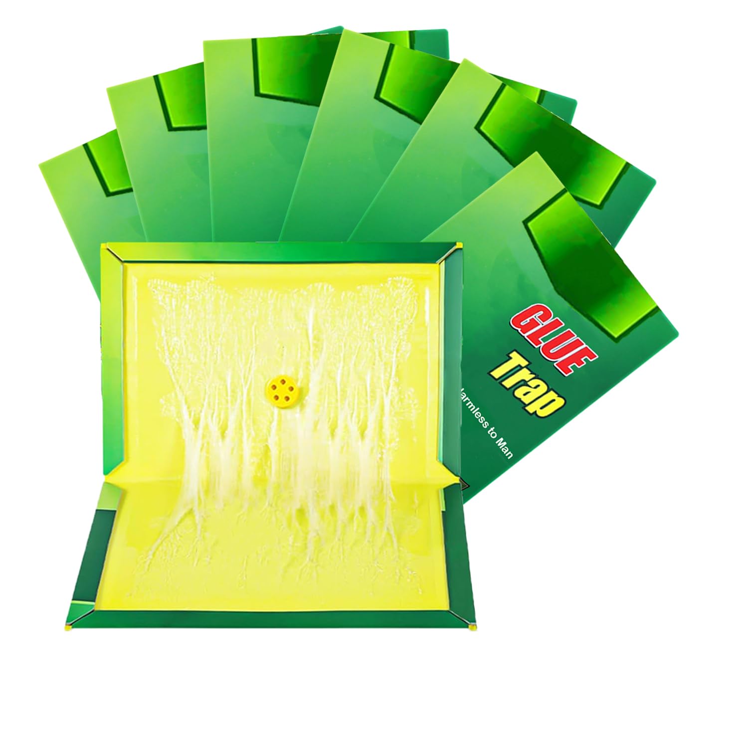 Sticky Traps Pest Trap Pads Board 6 Packs for Multiple Insects in Indoor Outdoor Home Kitchen Offices Commercial Home