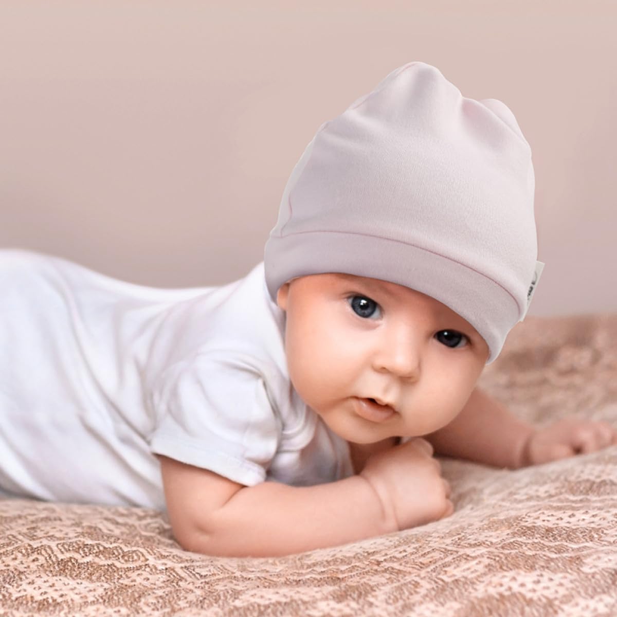 FRCOLOR 3 Sätze Neugeborenen Mützen Unisex Babyhüte Bequeme Knotenmütze Für Jungen Leicht Atmungsaktiv Für Sommer Sonnenschutz 3 Stücke * 3