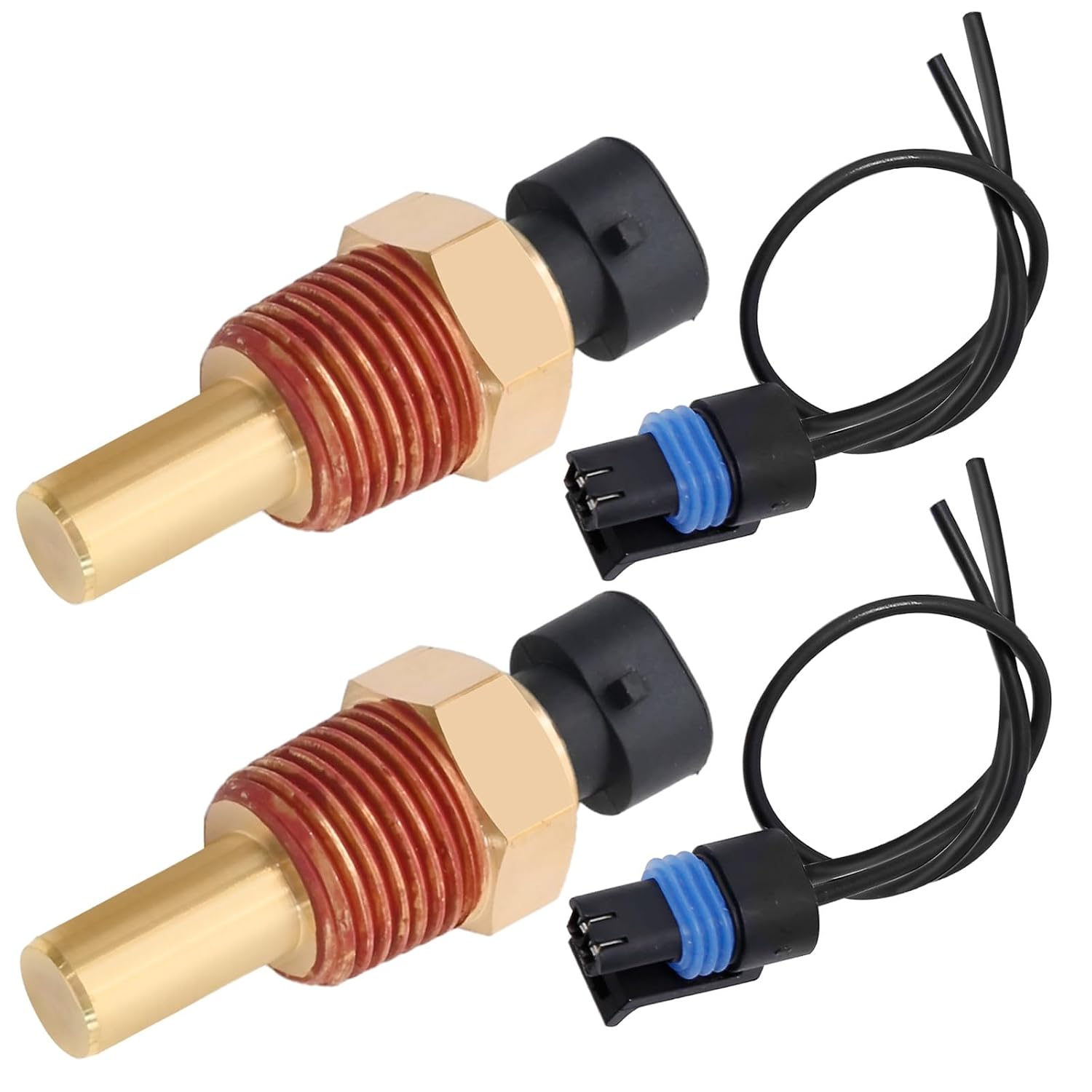 Differential Oil Temperature Sensor 5055401 Connector Pigtail Plug Replacement for Peterbilt 379 Kenworth T660 T800 T600A 1987-2007 (1)