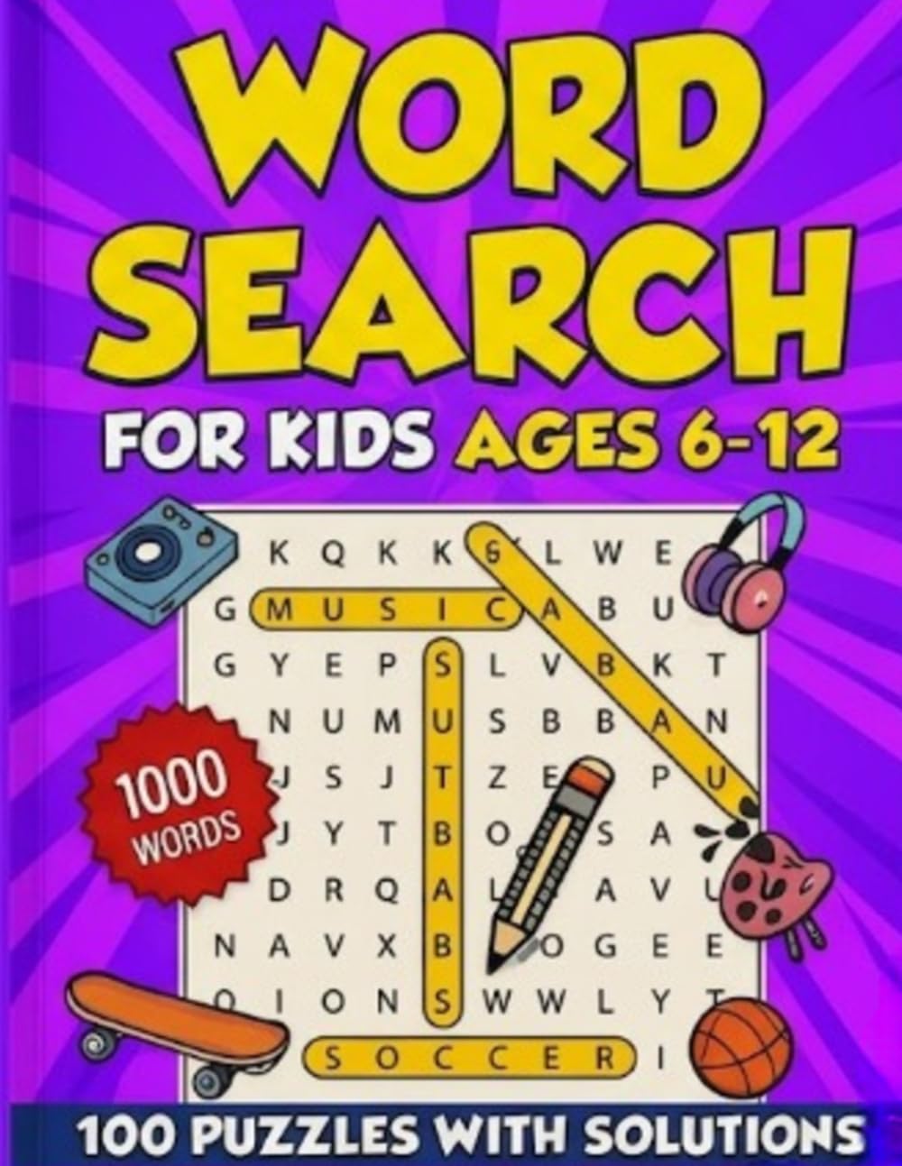 WORD SEARCH for kids ages 6 - 12: Fun and Educational Word Puzzles for Young Explorers (Kids Word Search Puzzles)