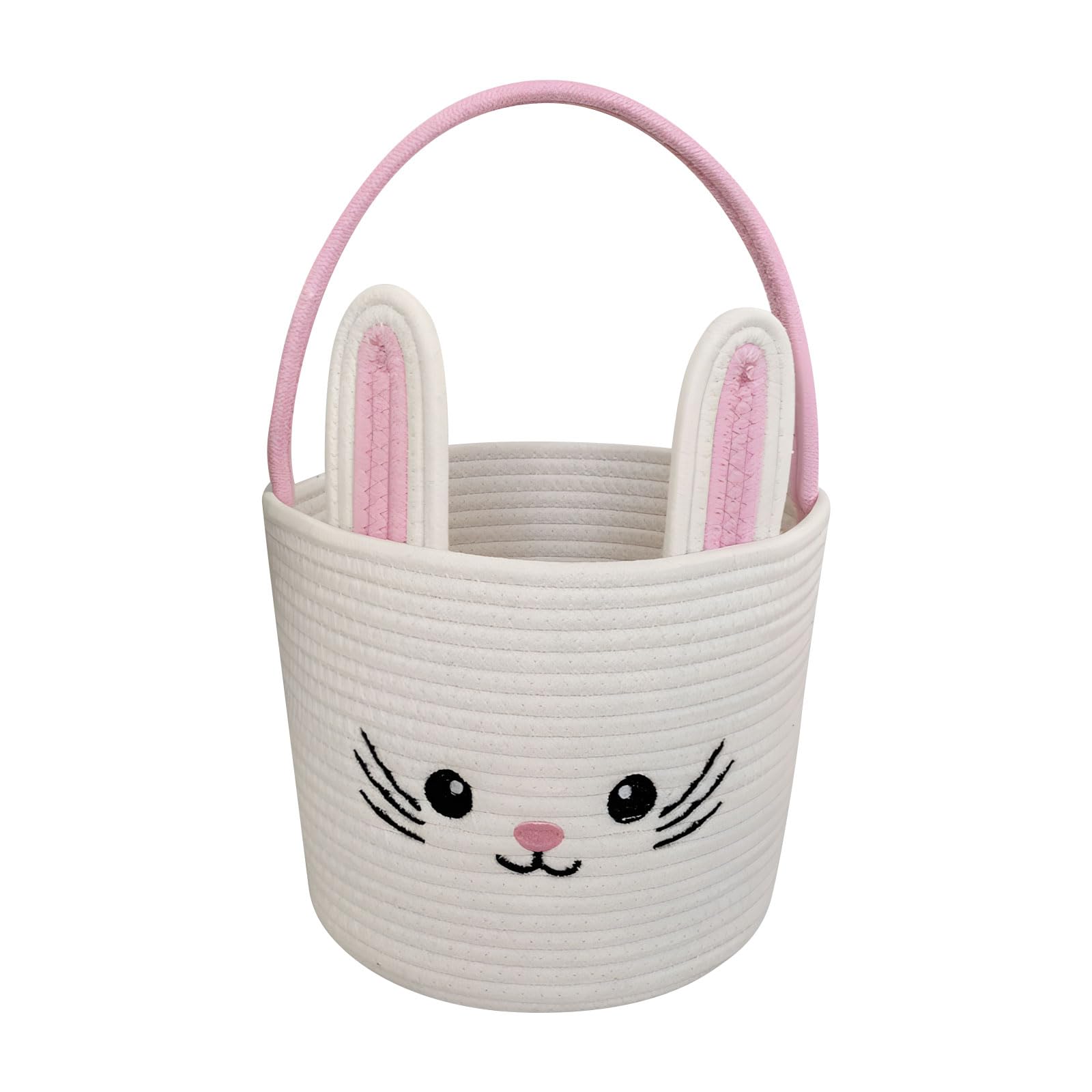 Zeiwohndc D Lovely Creature Shape Cotton Storage Container Perfect For Holiday Celebrations Large Easter Candy Basket